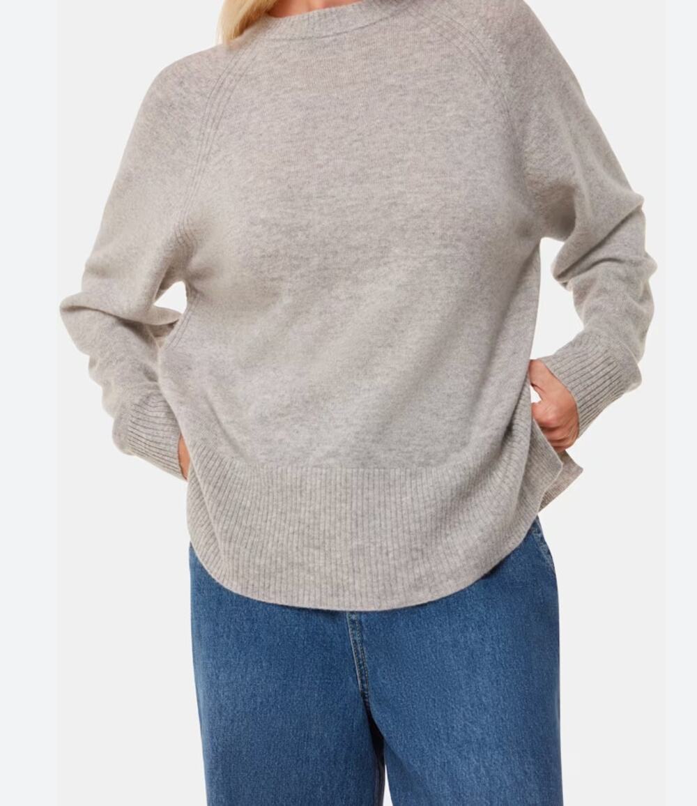 Whistles Rose Cashmere Crewneck Sweater size X-Small